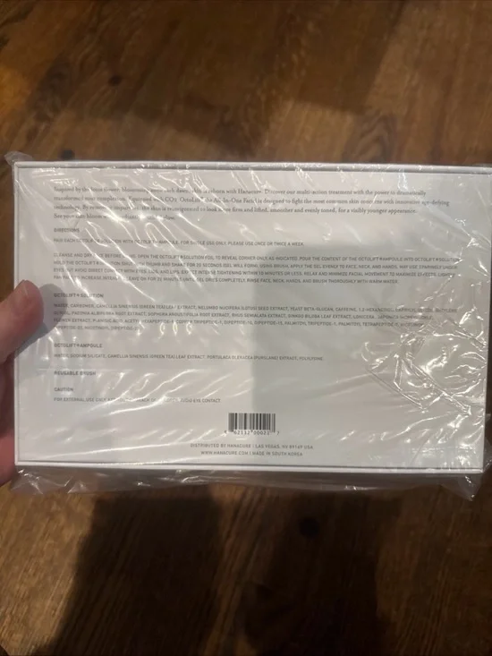 All-In-One Facial/Hanacure Set/4 Facials/Clear Multi-Benefit Mask Set with Brush - Picture 10 of 15